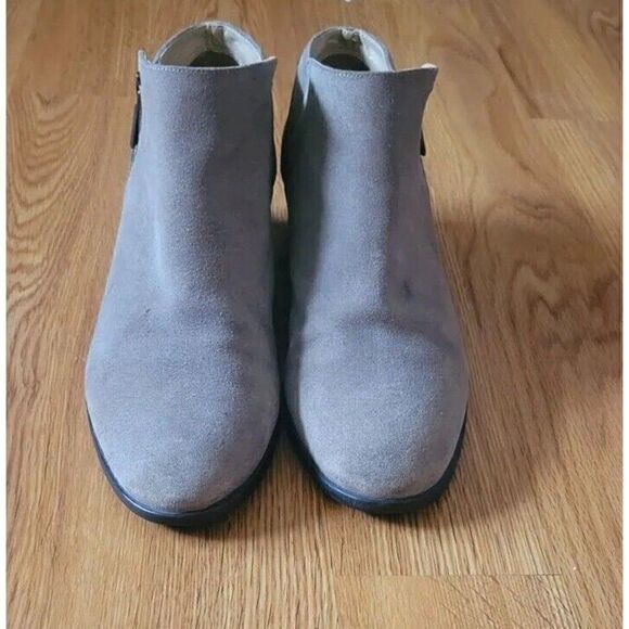 Karl Lagerfeld Natalie Ankle Boots Tan Leather Suede Women's Size 8.5 - Picture 10 of 12